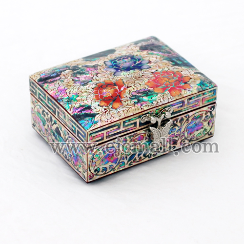 목단보석함(소)-적색